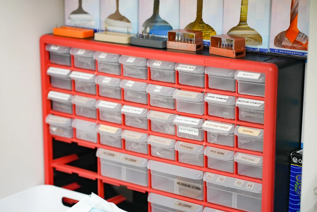 Organized instrument drawers